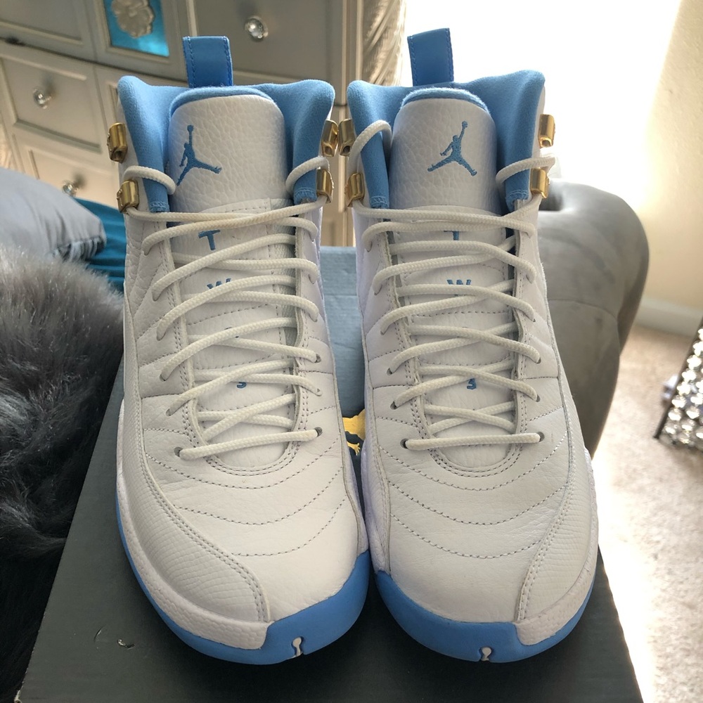 Air Jordan 12s Retro “University Blue”, size 7y